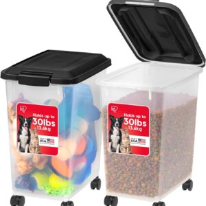 Dog Food Storage Container with Wheels and Airtight Seal